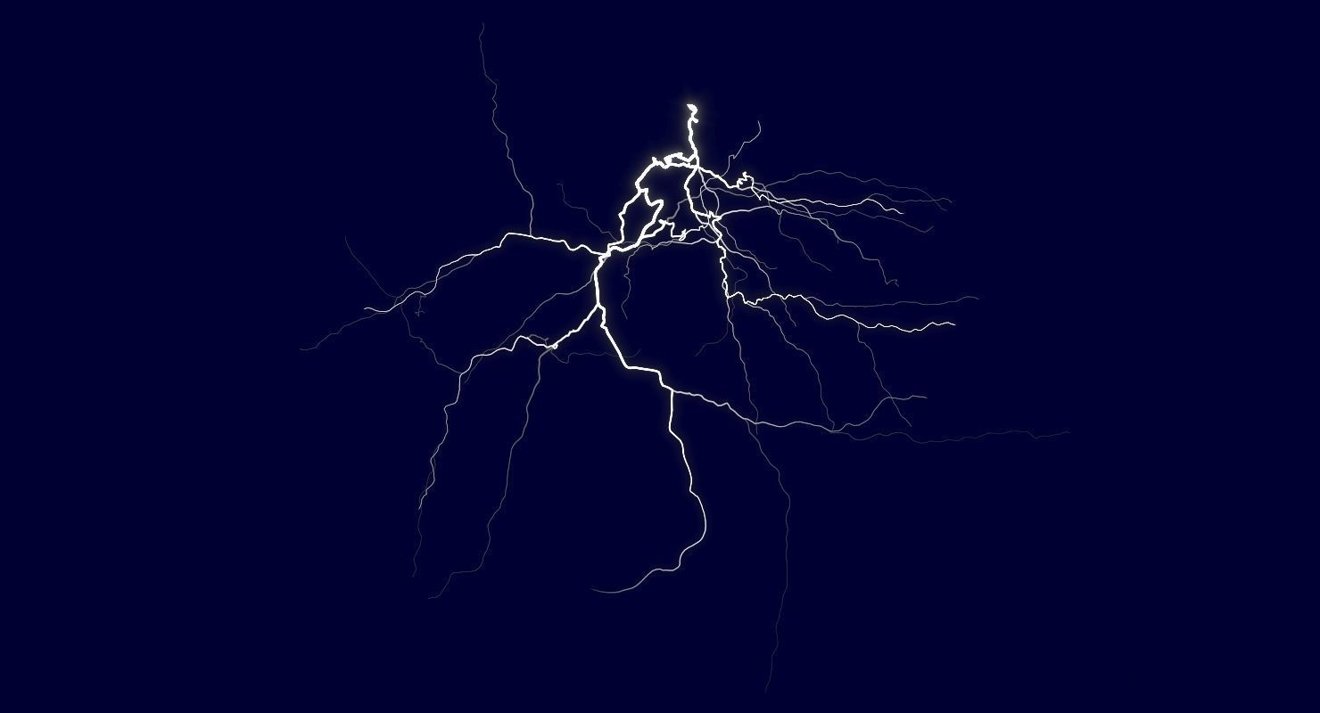 Realistic 3D Lightning CA-02 Low-poly 3D model_5