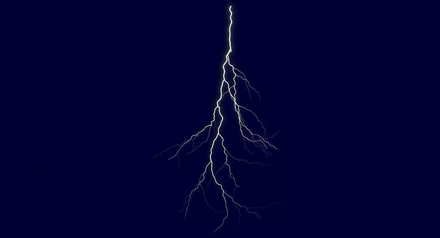 Realistic 3D Lightning CA-02 Low-poly 3D model_0
