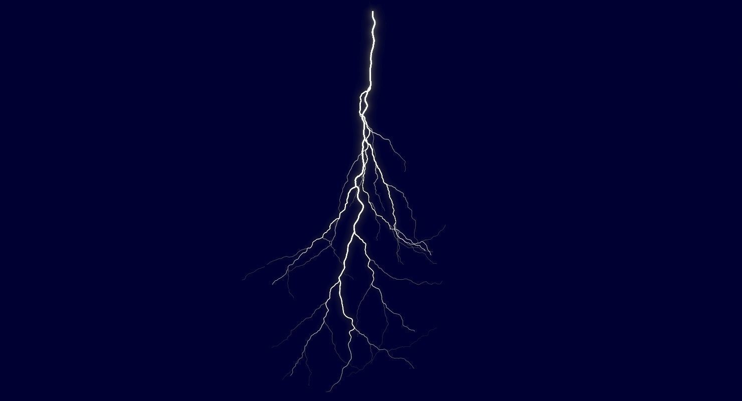 Realistic 3D Lightning CA-02 Low-poly 3D model_4