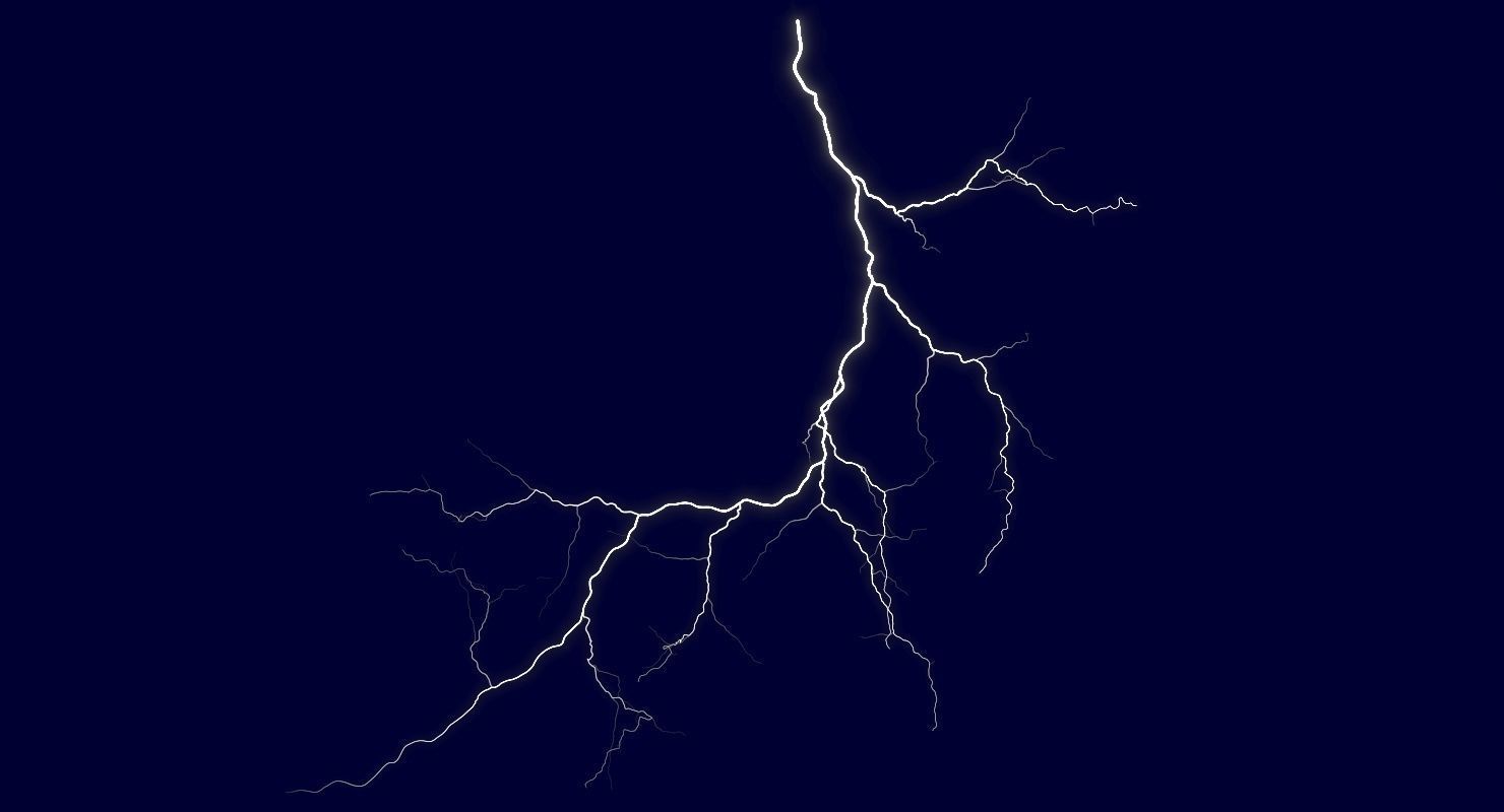 Realistic 3D Lightning CA-03 Low-poly 3D model_1