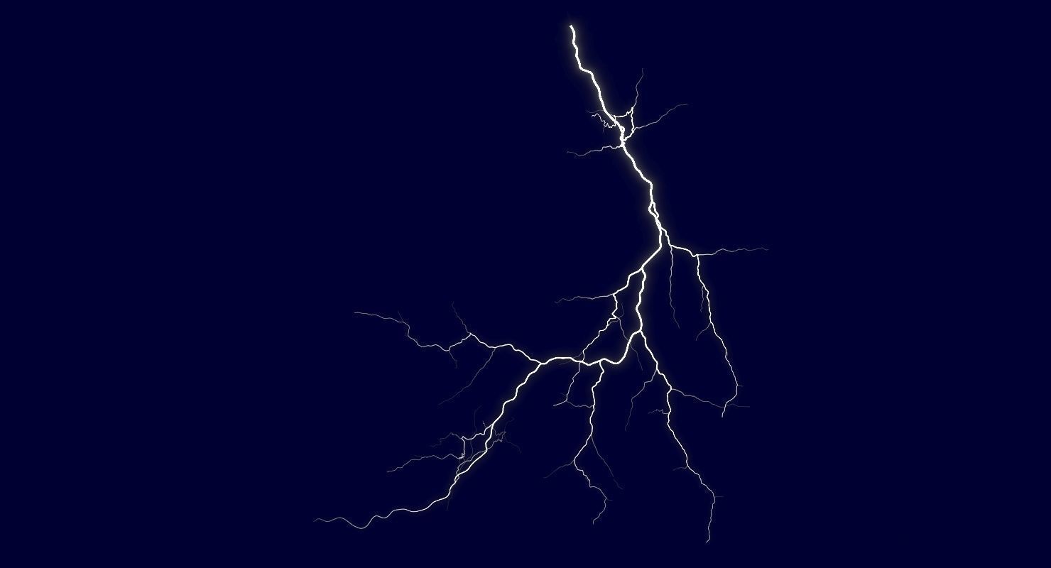 Realistic 3D Lightning CA-03 Low-poly 3D model_3
