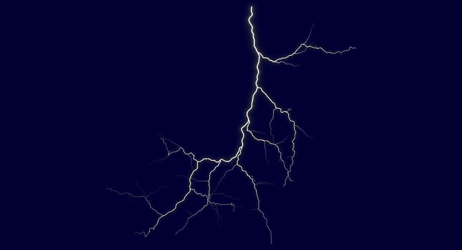 Realistic 3D Lightning CA-03 Low-poly 3D model_4