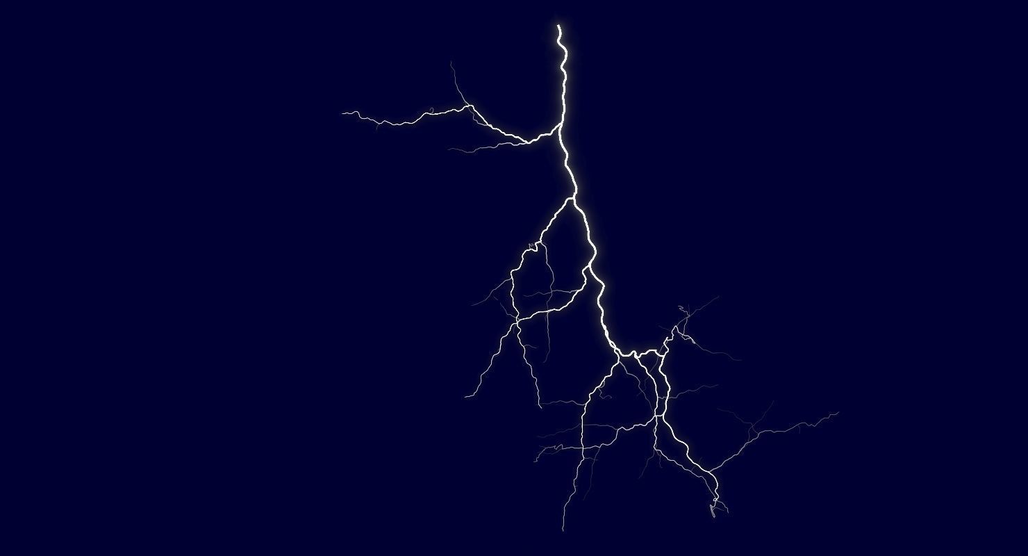 Realistic 3D Lightning CA-03 Low-poly 3D model_6