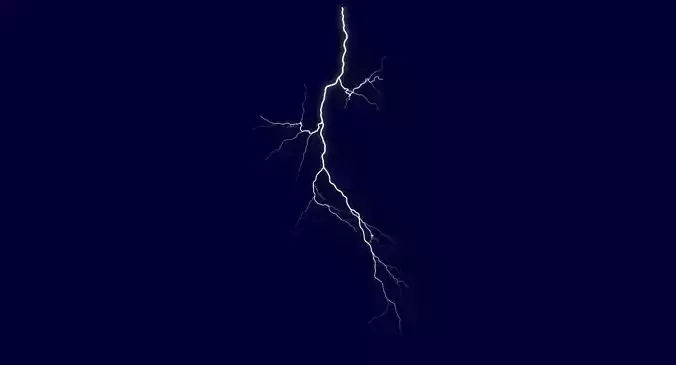 Realistic 3D Lightning CA-05 Low-poly 3D model