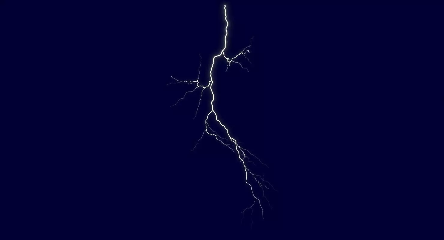 Realistic 3D Lightning CA-05 Low-poly 3D model_0