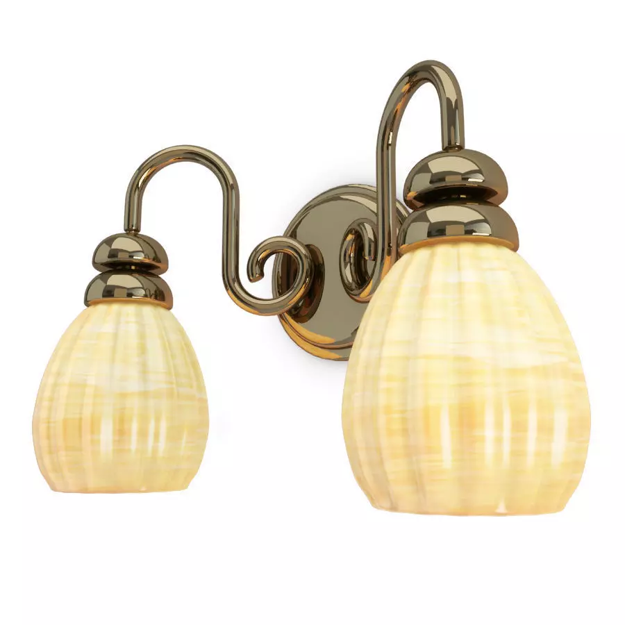 Antique Yellow Wall Lamp Thornton 3D model_0