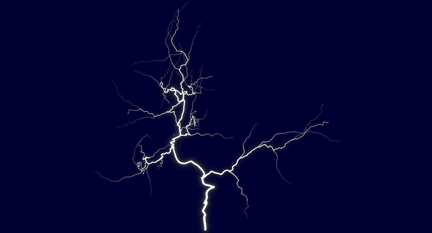 Realistic 3D Lightning CA-06 Low-poly 3D model_8