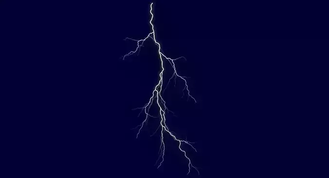 Realistic 3D Lightning CA-06 Low-poly 3D model