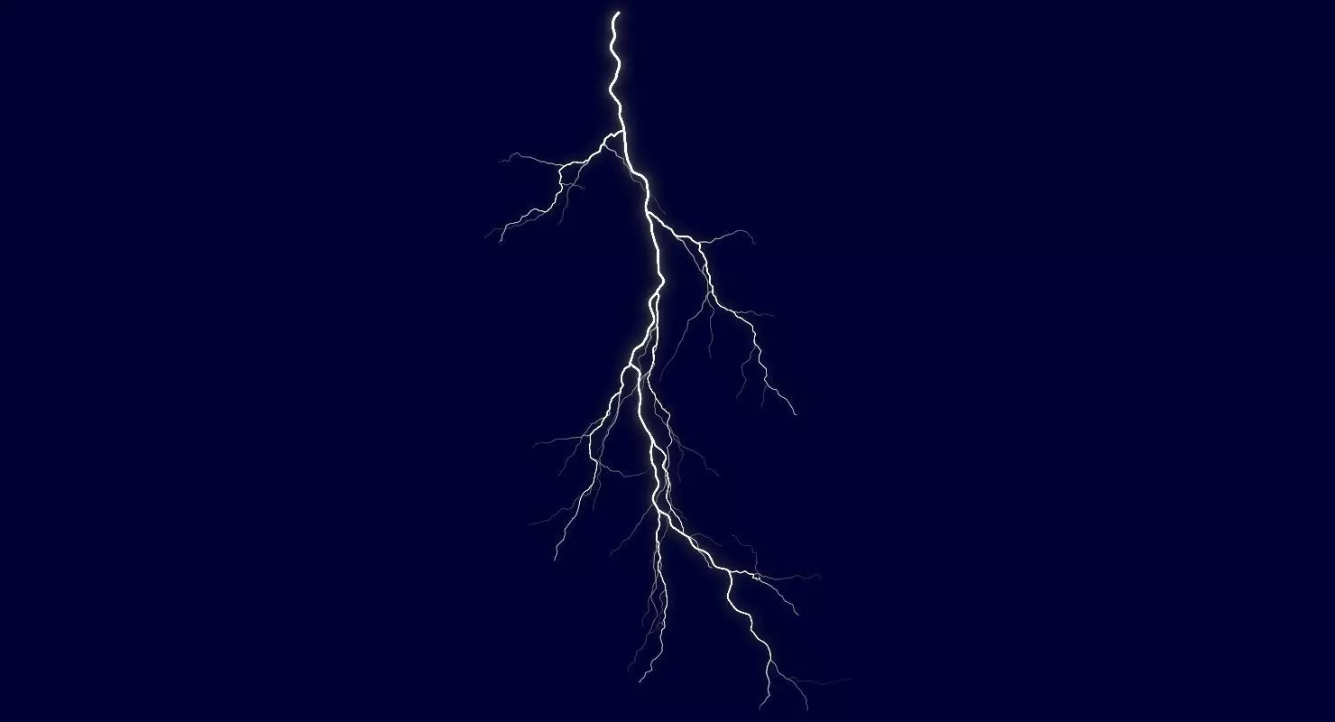 Realistic 3D Lightning CA-06 Low-poly 3D model_0
