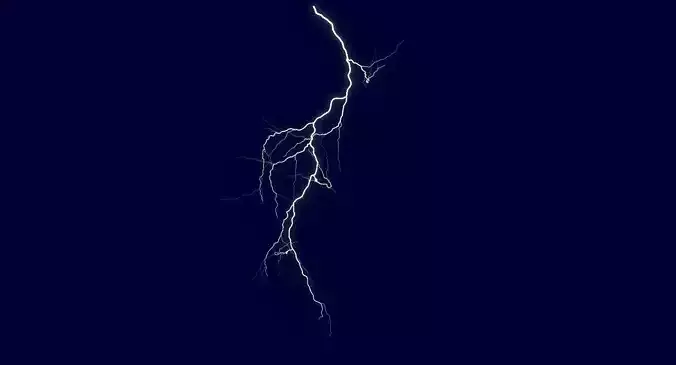 Realistic 3D Lightning CA-07 Low-poly 3D model