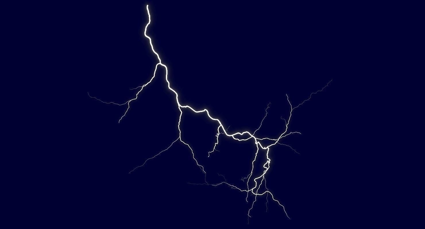Realistic 3D Lightning CA-08 Low-poly 3D model_3