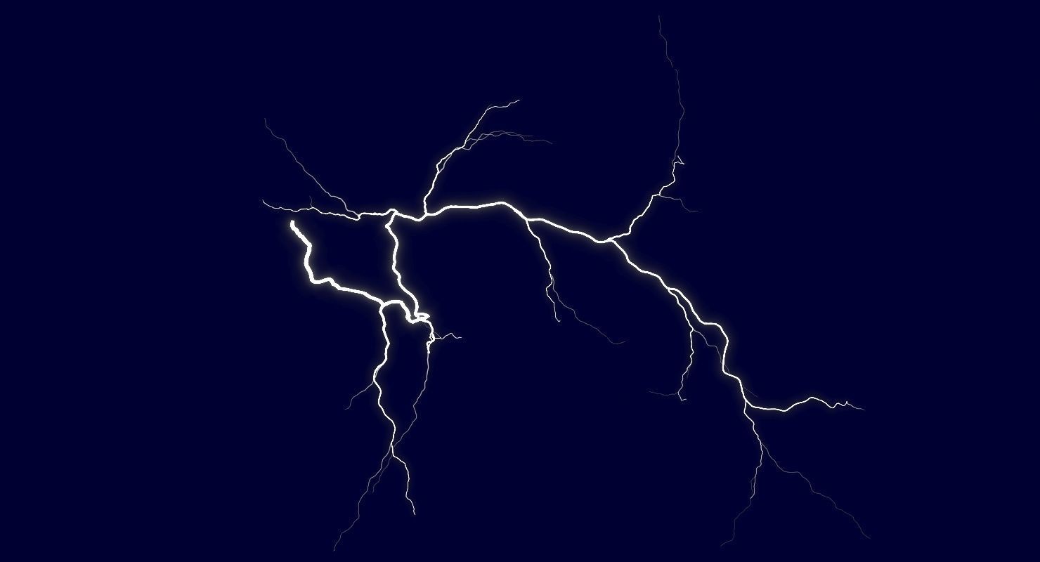 Realistic 3D Lightning CA-08 Low-poly 3D model_6