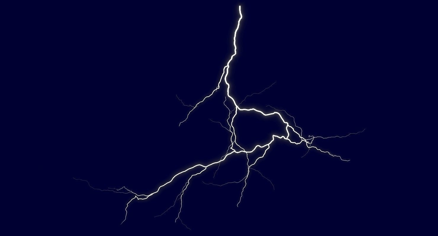 Realistic 3D Lightning CA-08 Low-poly 3D model_4