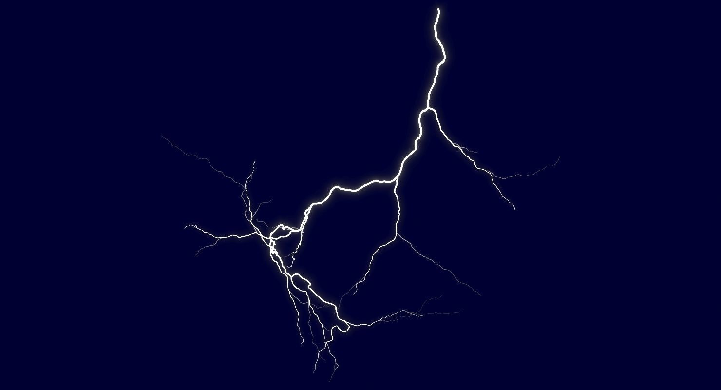 Realistic 3D Lightning CA-08 Low-poly 3D model_1