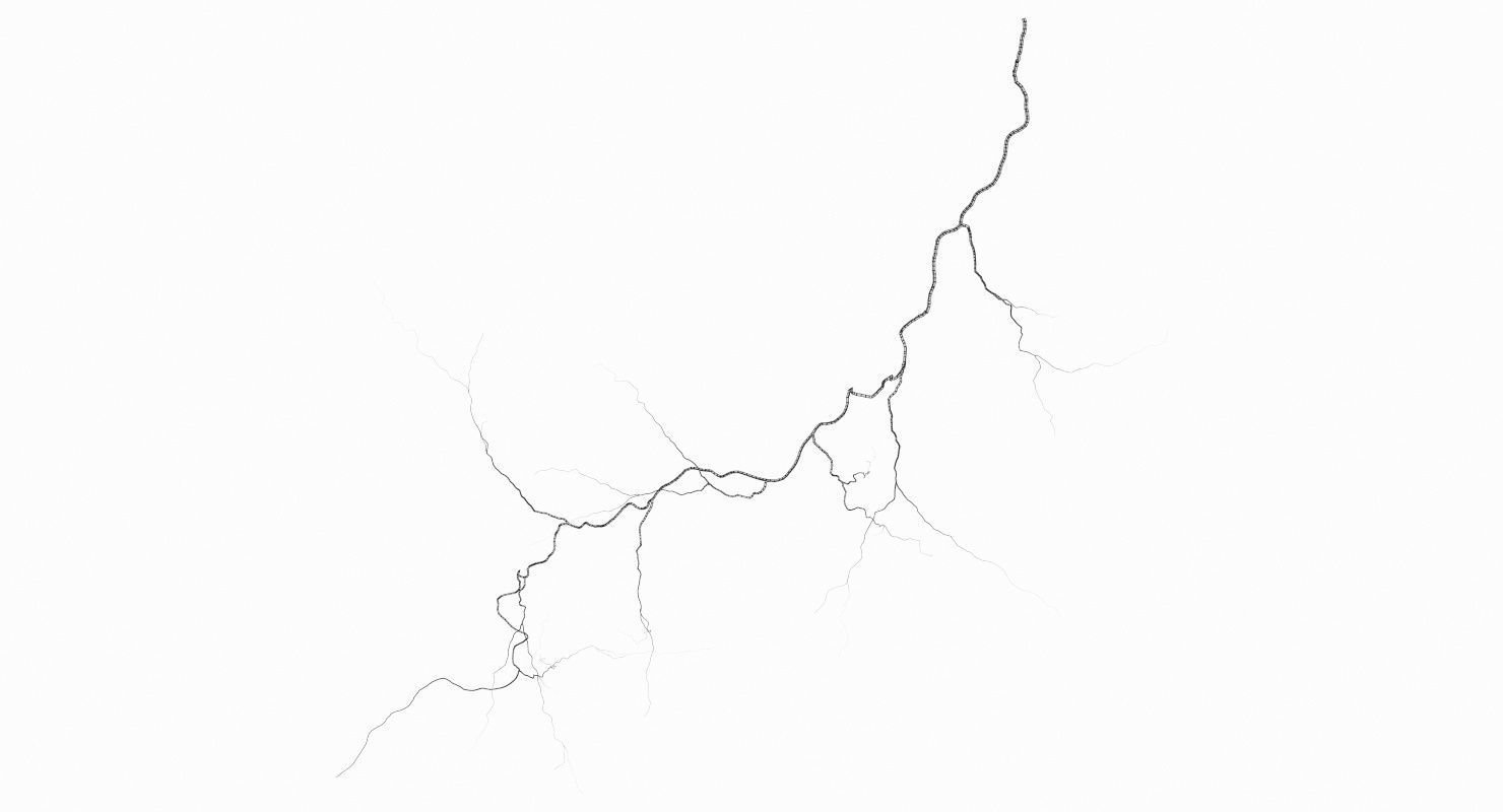 Realistic 3D Lightning CA-08 Low-poly 3D model_9