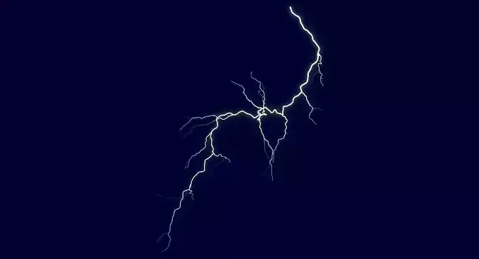 Realistic 3D Lightning CA-09 Low-poly 3D model