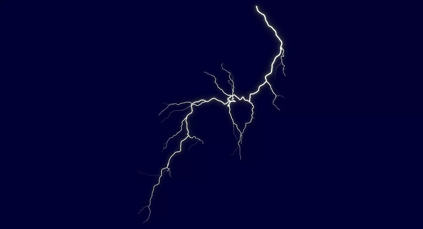 Realistic 3D Lightning CA-09 Low-poly 3D model_0