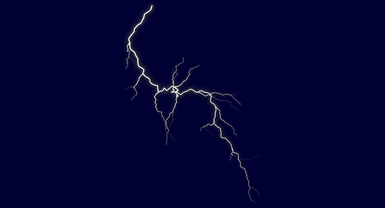Realistic 3D Lightning CA-09 Low-poly 3D model_3