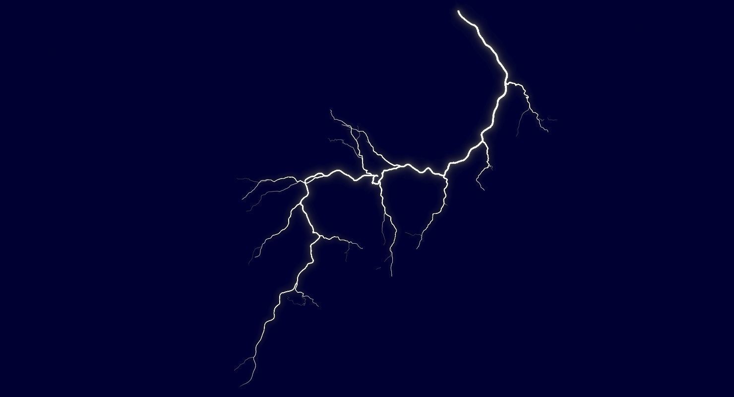 Realistic 3D Lightning CA-09 Low-poly 3D model_1
