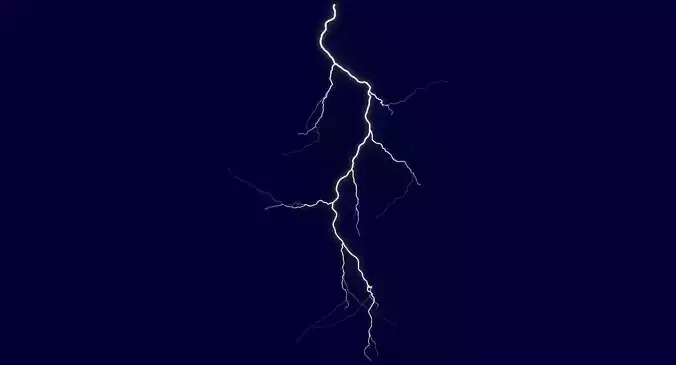 Realistic 3D Lightning CA-10 Low-poly 3D model