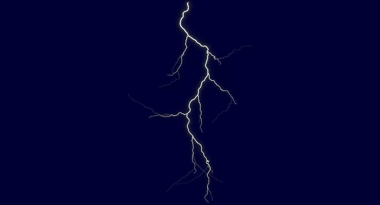 Realistic 3D Lightning CA-10 Low-poly 3D model_0