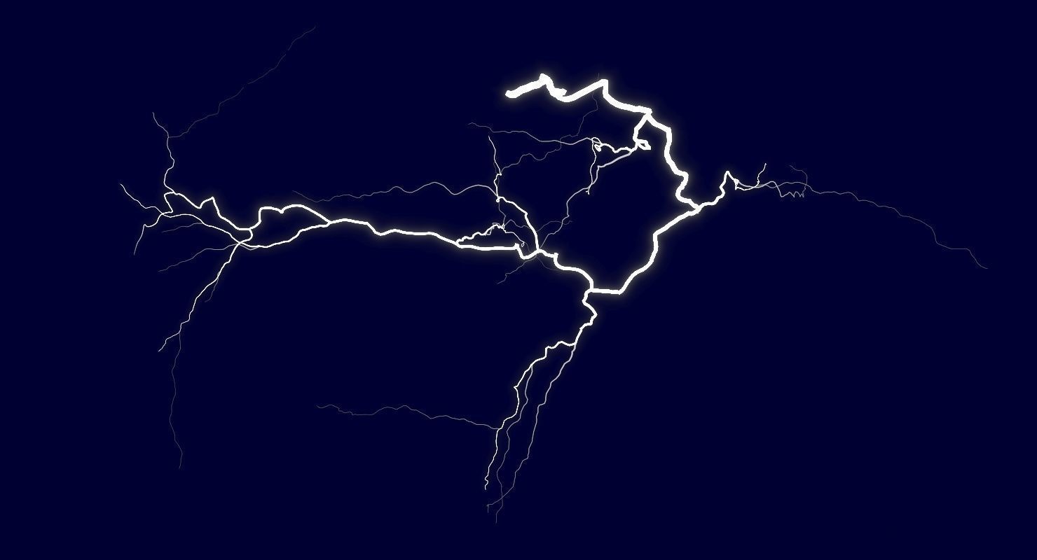 Realistic 3D Lightning CA-11 Low-poly 3D model_7