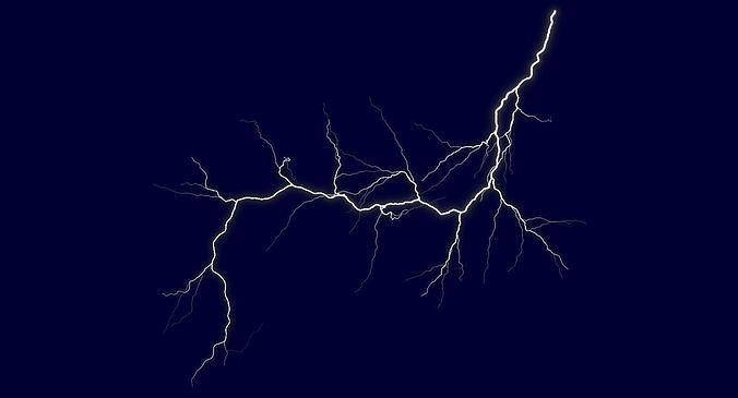 Realistic 3D Lightning CA-12 Low-poly 3D model