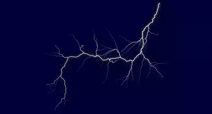 Realistic 3D Lightning CA-12 Low-poly 3D model