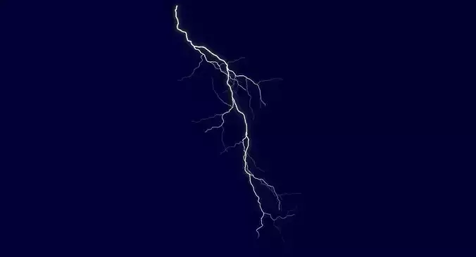 Realistic 3D Lightning CA-13 Low-poly 3D model
