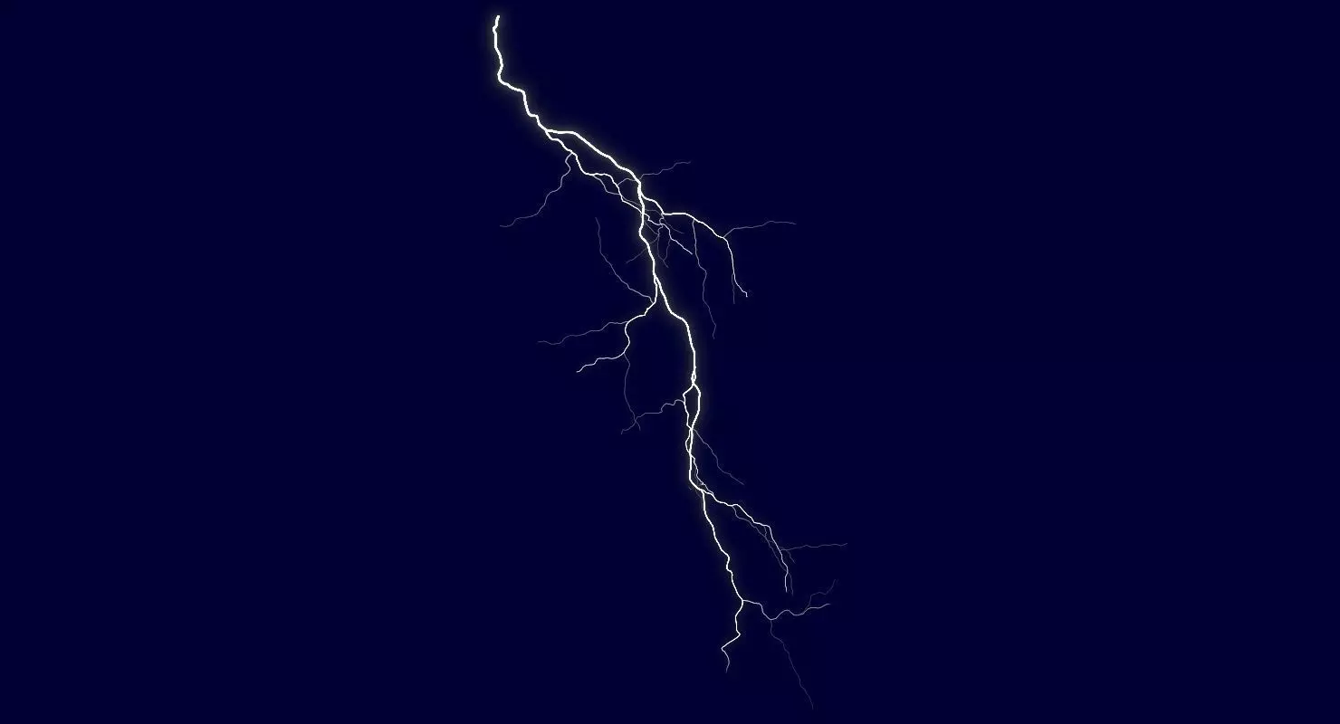 Realistic 3D Lightning CA-13 Low-poly 3D model_0