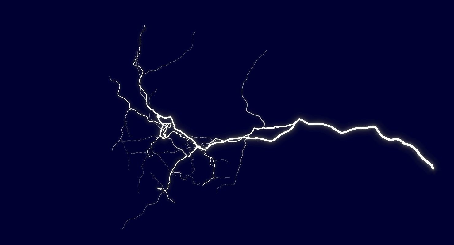 Realistic 3D Lightning CA-13 Low-poly 3D model_8