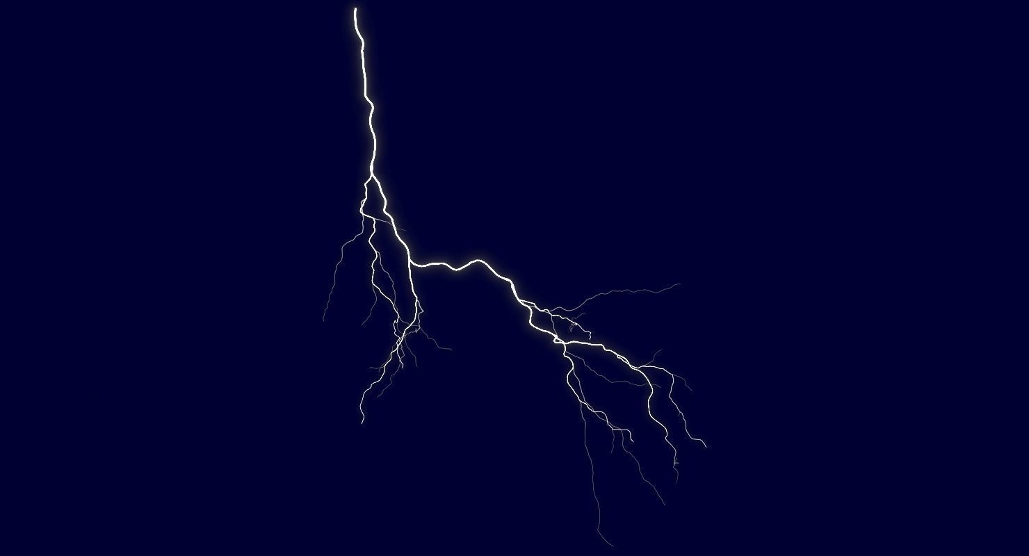Realistic 3D Lightning CA-16 Low-poly 3D model_1