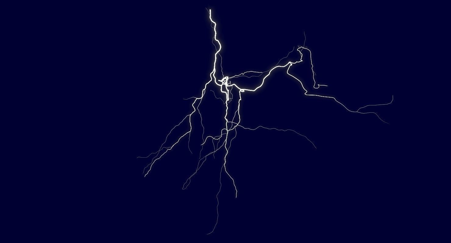 Realistic 3D Lightning CA-16 Low-poly 3D model_8