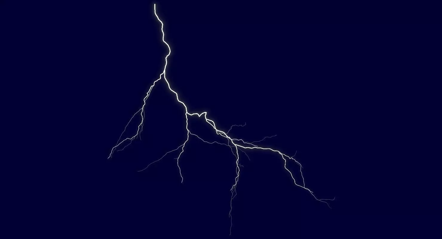 Realistic 3D Lightning CA-16 Low-poly 3D model_0
