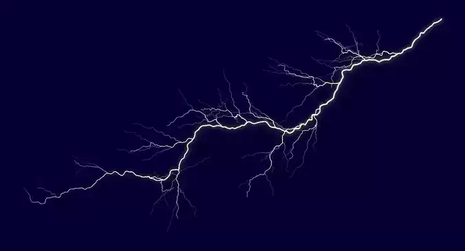Realistic 3D Lightning CA-17 3D model