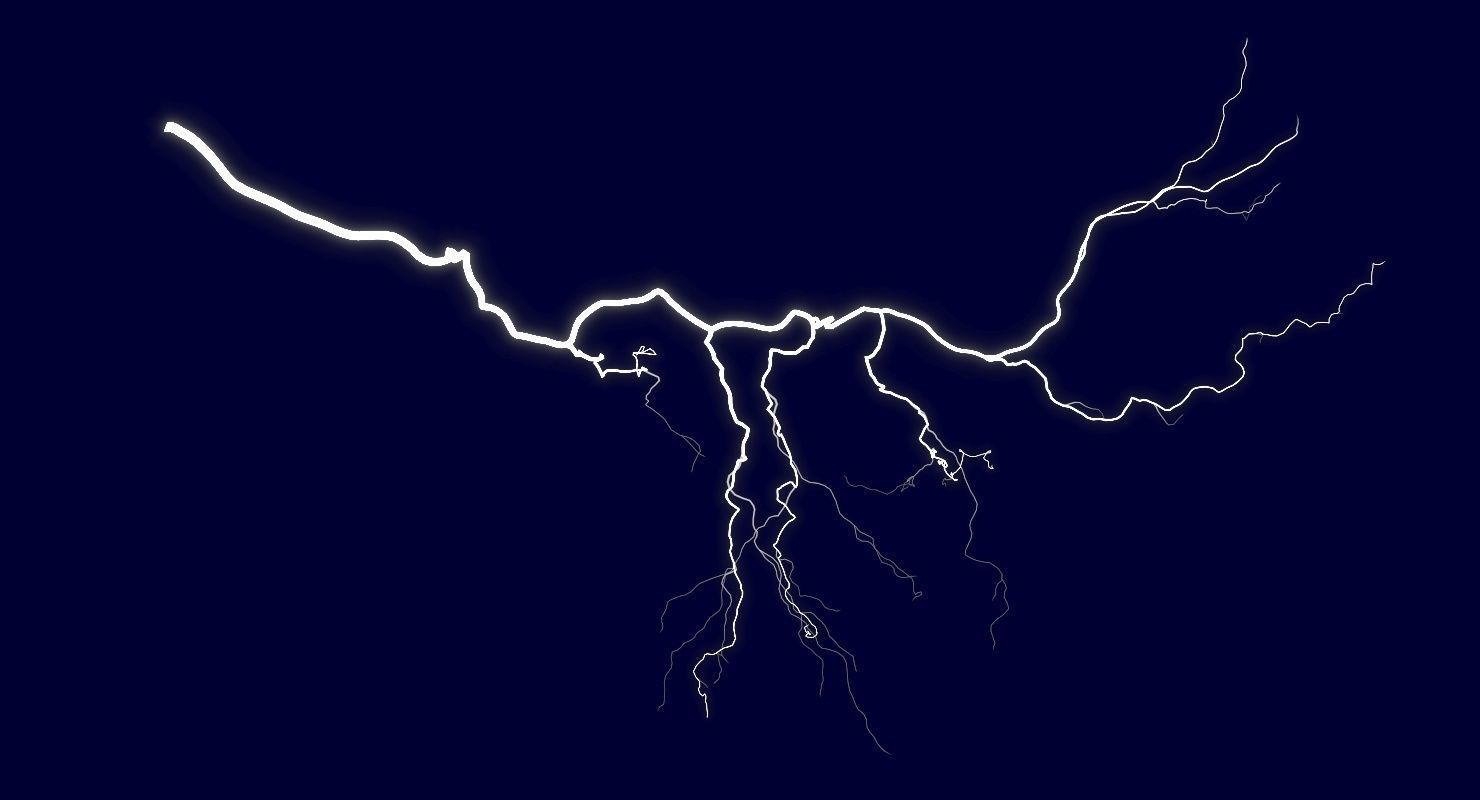 Realistic 3D Lightning CA-18 Low-poly 3D model_8