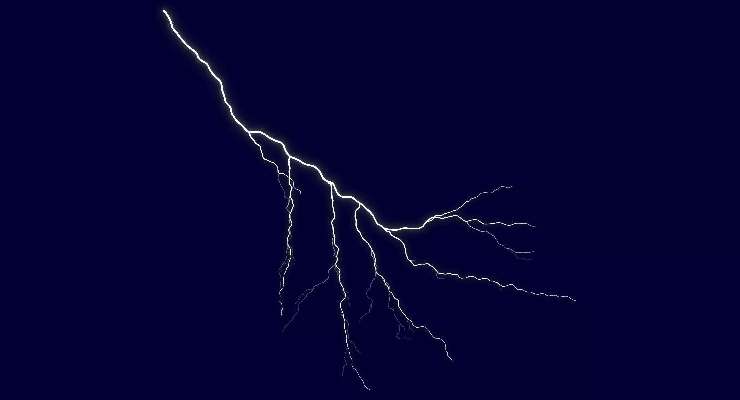 Realistic 3D Lightning CA-18 Low-poly 3D model_0