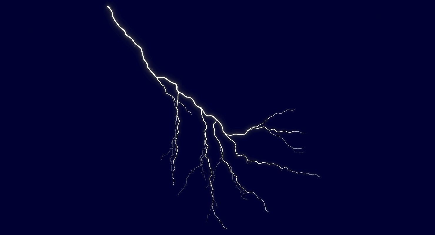 Realistic 3D Lightning CA-18 Low-poly 3D model_1