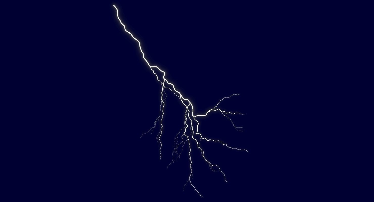 Realistic 3D Lightning CA-18 Low-poly 3D model_2
