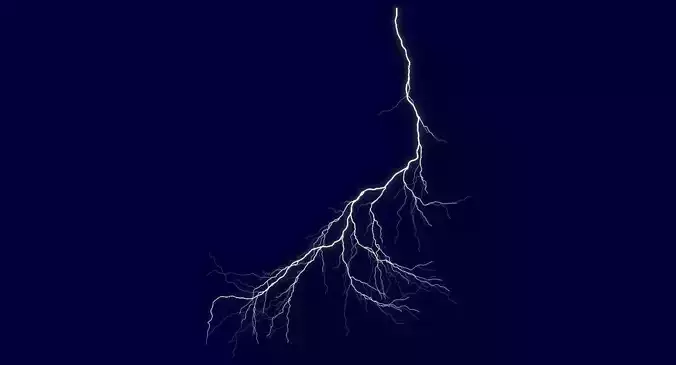 Realistic 3D Lightning CA-19 3D model