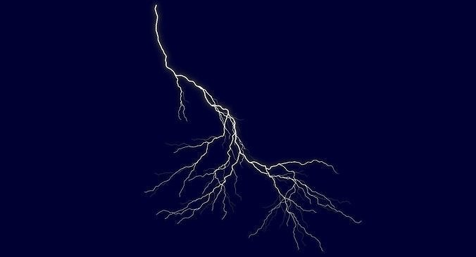 Realistic 3D Lightning CA-20 3D model