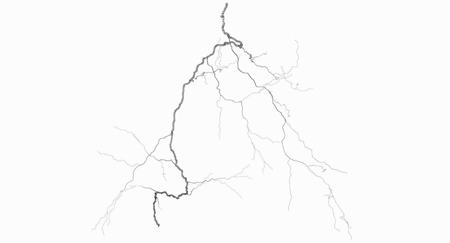 Realistic 3D Lightning CG-01 Low-poly 3D model_10