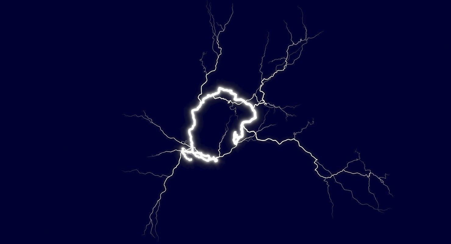 Realistic 3D Lightning CG-01 Low-poly 3D model_7