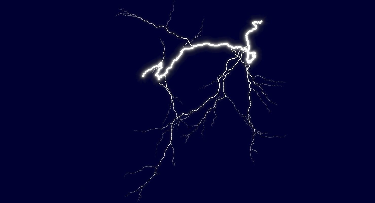 Realistic 3D Lightning CG-01 Low-poly 3D model_8