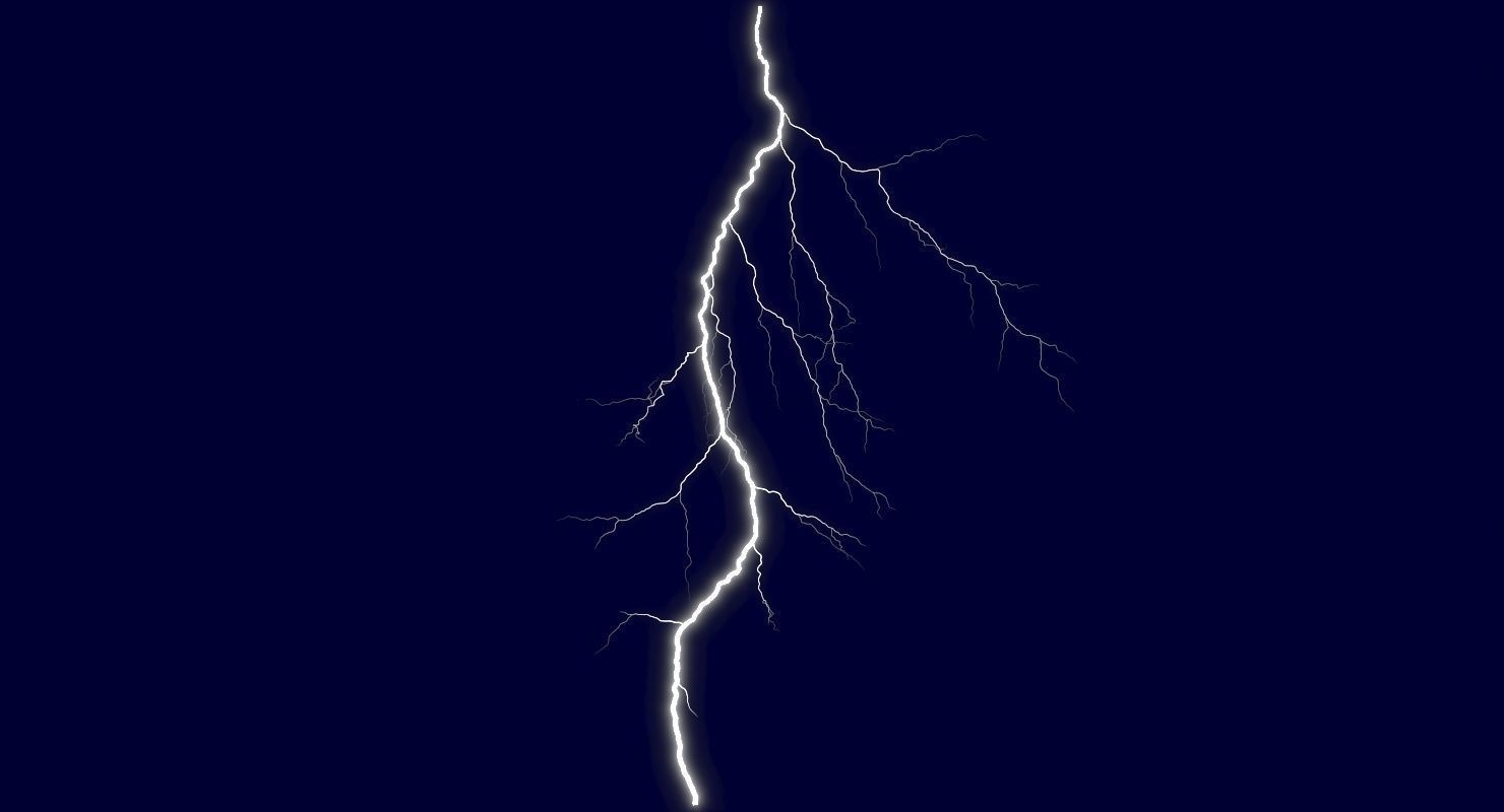 Realistic 3D Lightning CG-01 Low-poly 3D model_5