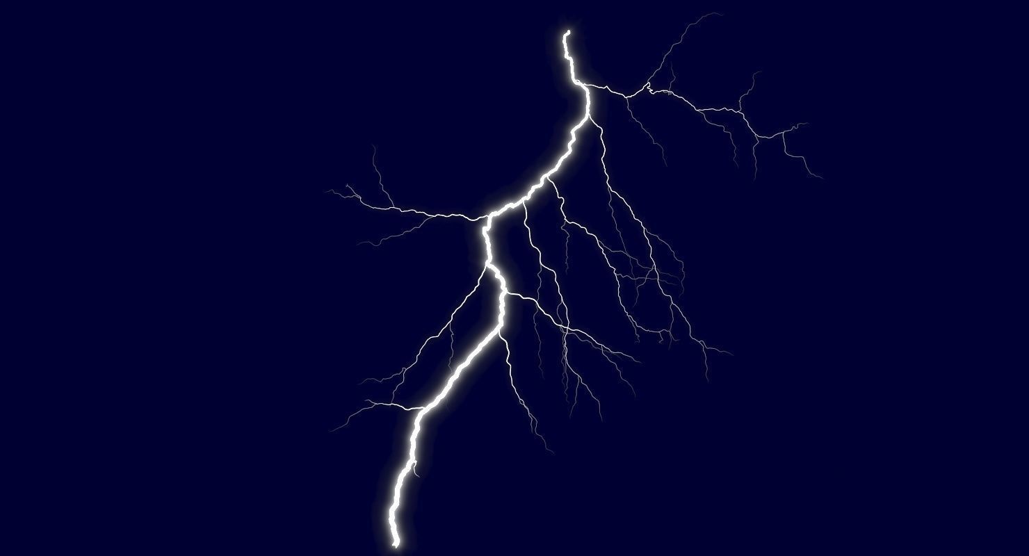 Realistic 3D Lightning CG-01 Low-poly 3D model_6