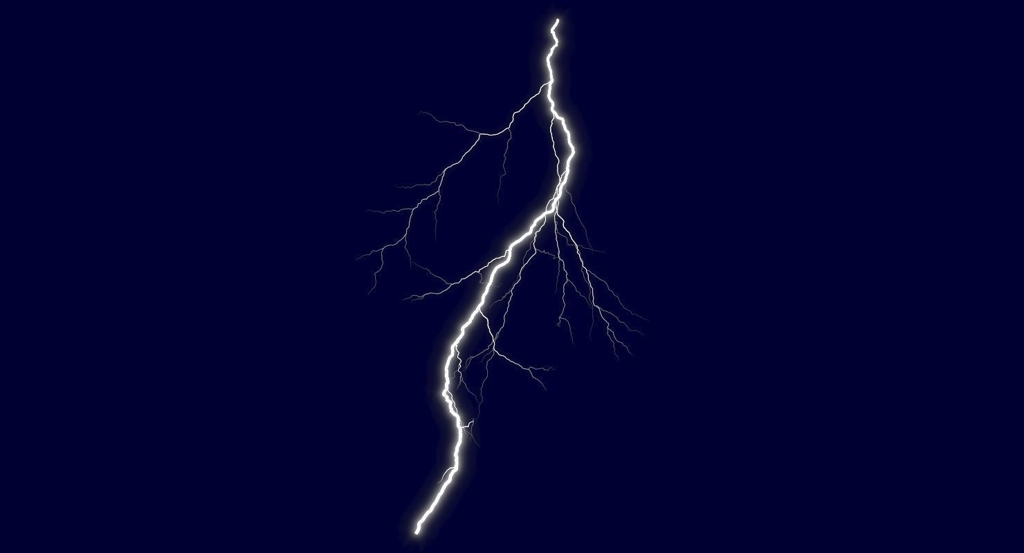 Realistic 3D Lightning CG-01 Low-poly 3D model_2