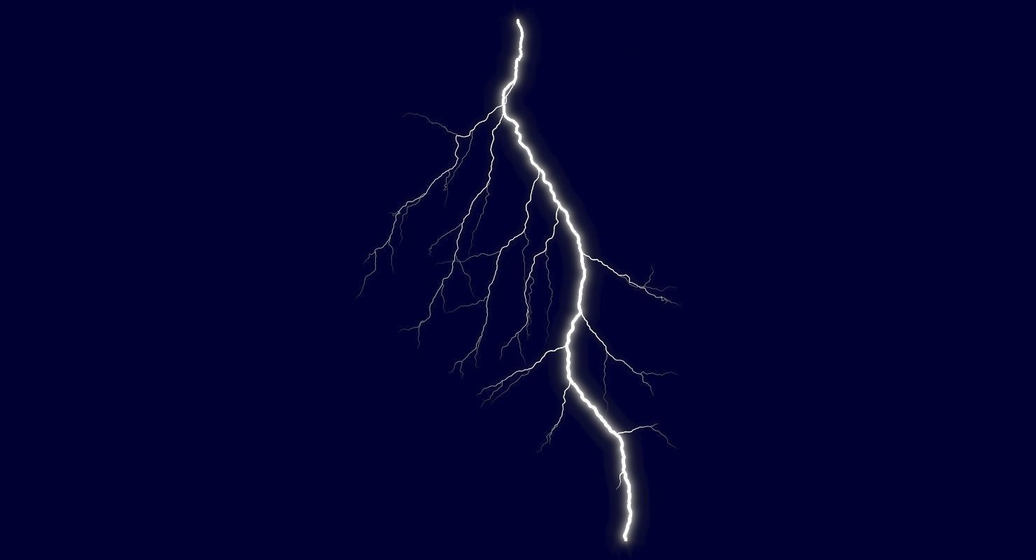 Realistic 3D Lightning CG-01 Low-poly 3D model_3