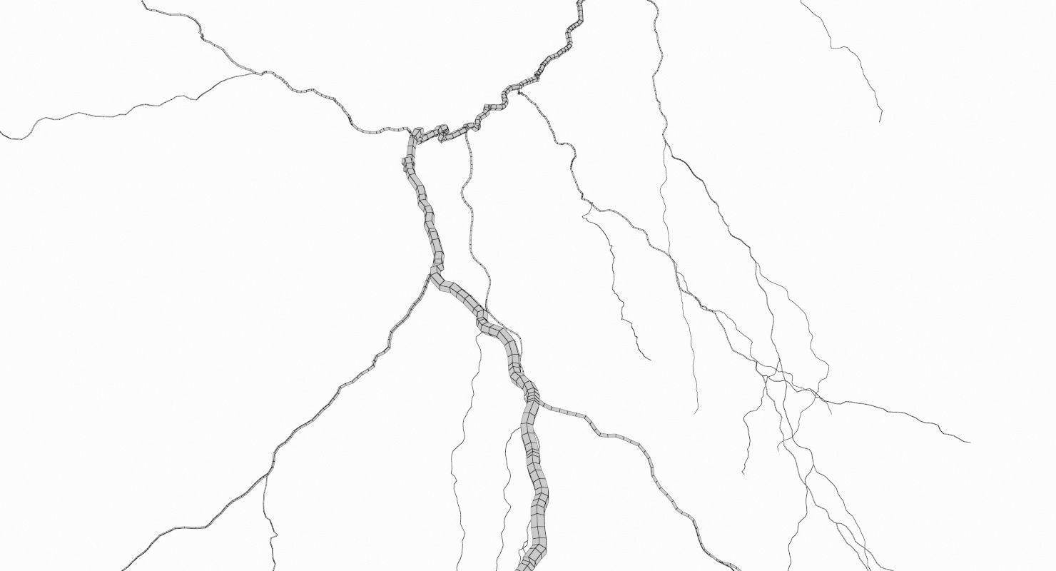 Realistic 3D Lightning CG-01 Low-poly 3D model_12