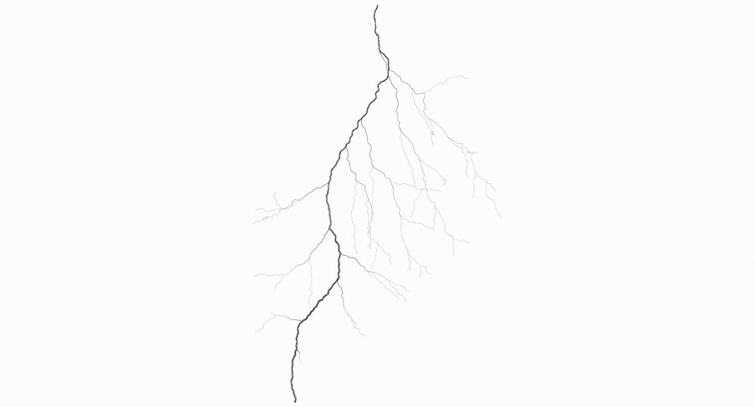 Realistic 3D Lightning CG-01 Low-poly 3D model_9
